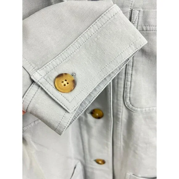 J. Jill Garment-Dyed Anorak Jacket Light Blustone Blue 2X NWT Shacket - Picture 12 of 14